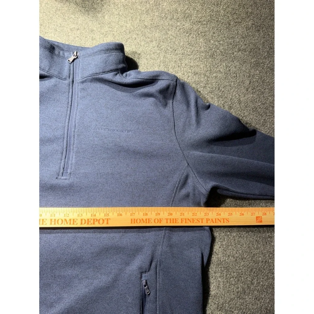 Southern Tide Mens XL Quarter Zip Fleece Pullover Blue Heather 20818-3950